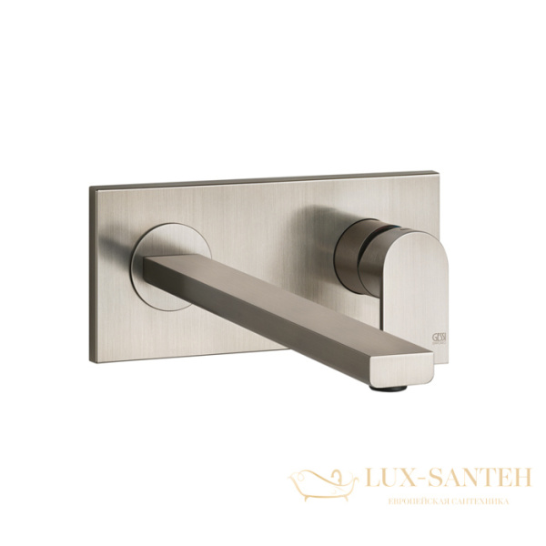 смеситель для раковины встраиваемый без донного клапана gessi emporio via manzoni 44895149, finox brushed nickel