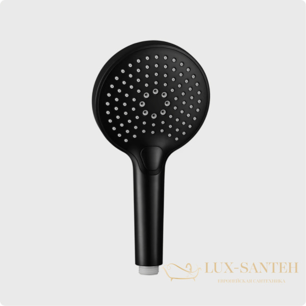 ручной душ ø120 мм, aquame aqm8510mb, 3 режима, черный матовый