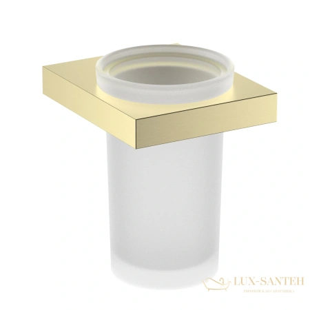 стакан для зубных щеток timo petruma 15233/17, золото матовое