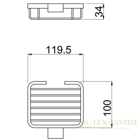 мыльница allen brau infinity 6.21005-31, черный матовый