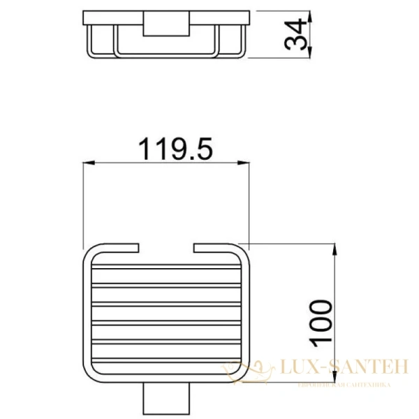 мыльница allen brau infinity 6.21005-31, черный матовый