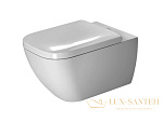 Чаша подвесного безободкового унитаза Duravit Happy D.2 22220900001 Rimless, белый