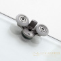 душевой уголок cezares duet soft-m duet soft-m-ah-1-150/80-c-cr 150x80 профиль хром, стекло прозрачное