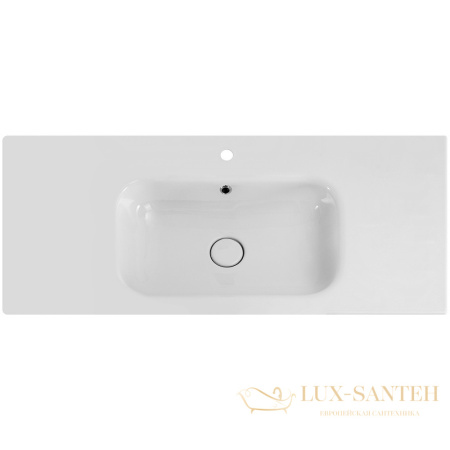 раковина cezares duet czr-nat-100-lvb 100 см, белый