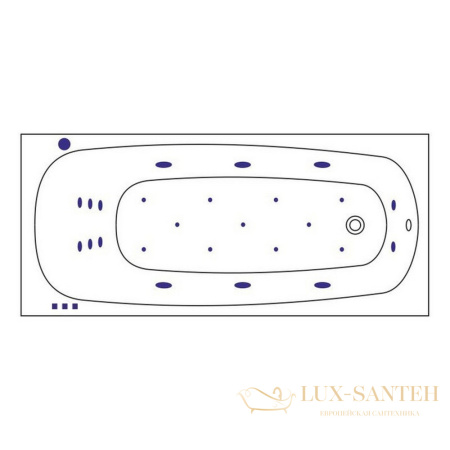 ванна whitecross layla 180x80 "ultra", 0102.180080.100.ultra.br, белый
