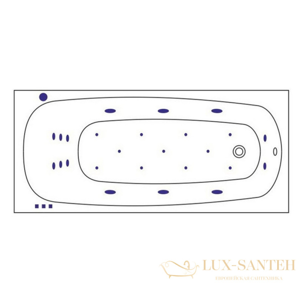 ванна whitecross layla 180x80 "ultra", 0102.180080.100.ultra.cr, белый