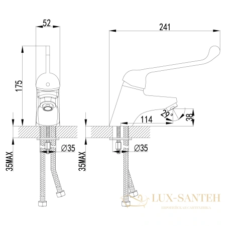 смеситель для раковины lemark project lm4606c