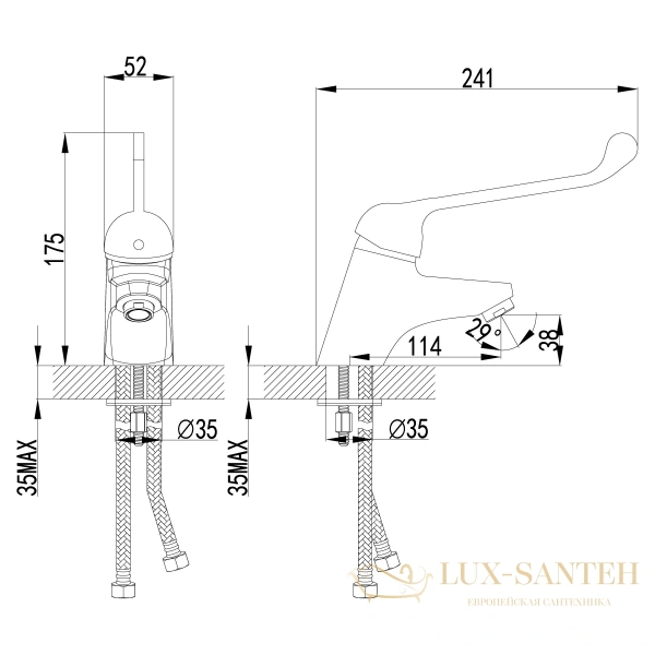 смеситель для раковины lemark project lm4606c