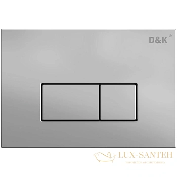 клавиша смыва d&k rhein db1499002 для инсталляции, матовый хром
