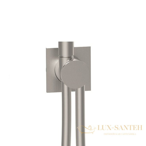 держатель ручного душа с подключением для шланга, с душевым шлангом almar shower accessories e192001.gm, оружейная сталь брашированная pvd