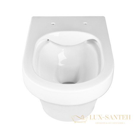 унитаз подвесной безободковый charus franz d rimless ewc700-124w, с быстросъемной крышкой с сиденьем, микролифт,белый глянцевый