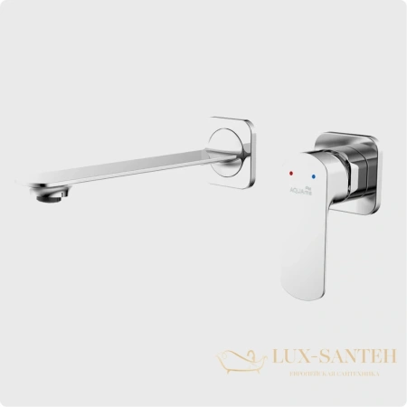 смеситель для раковины встраиваемыйaquame monza aqm6315cr, с внутренней частью, хром