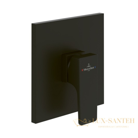 смеситель villeroy & boch architectura square tvs125002000k5 для душа, черный матовый