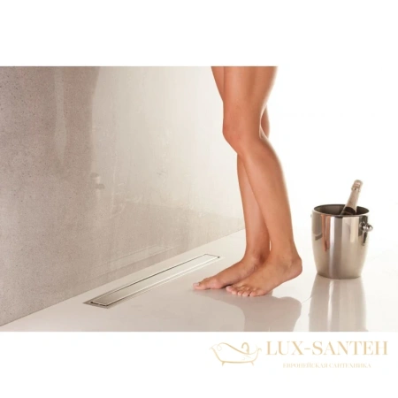 душевой канал bettoserb confluo premium line 13100003 550 мм 2 в 1 с основой под плитку, матовый хром