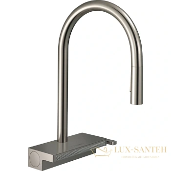 смеситель для кухни hansgrohe aquno select m81 73837800 сталь