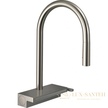 смеситель для кухни hansgrohe aquno select m81 73831800 сталь