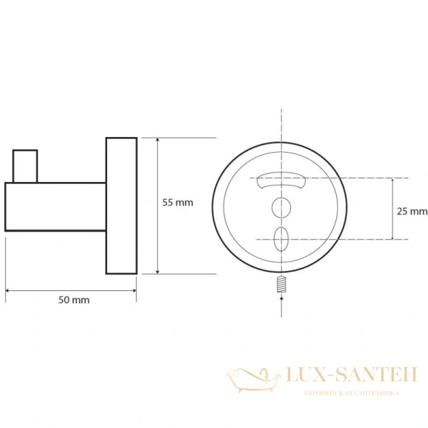 крючок bemeta white 104106024, белый матовый