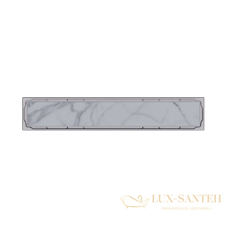 душевой лоток rgw 47212240-01 с двухсторонней решеткой sdr-22, хром