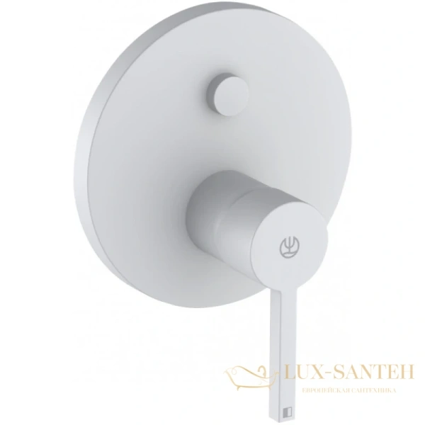 смеситель kludi nova fonte puristic 206595315 для ванны - внешняя часть, белый матовый