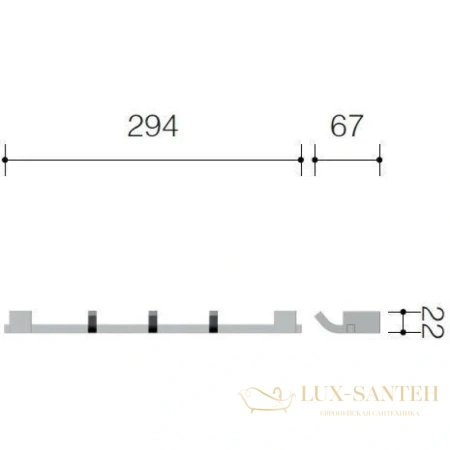 крючок schein rembrandt 061*3b, хром
