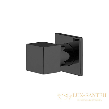 запорный вентиль fima carlo frattini fit, f3523/1ns, внешняя часть, черный матовый