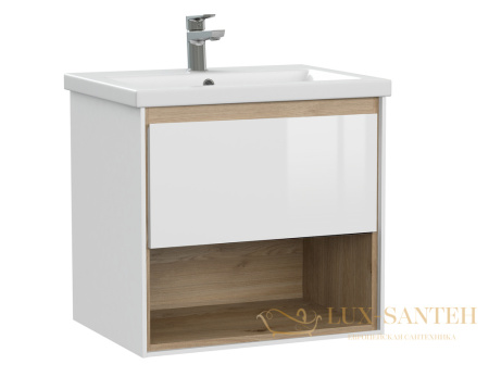 тумба cersanit louna 60, 64070, цвет белый