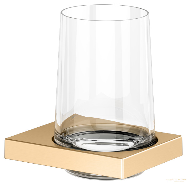 стакан хрустальный для зубных щеток подвесной keuco edition 11, 11150259000, латунь шлифованная