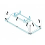 универсальный установочный комплект cezares czr-scr-fix-kit для 2-х панелей прямоугольной акриловой ванны 