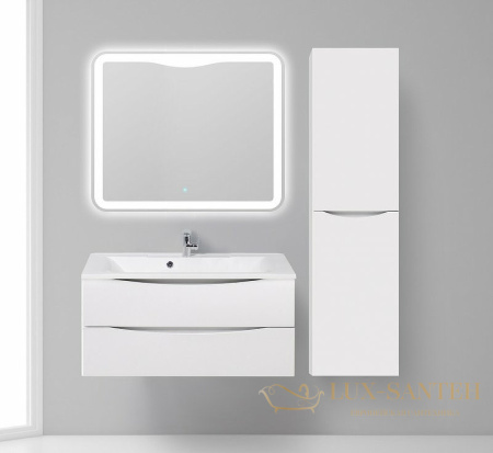 шкаф пенал belbagno fly-marino fly-marino-1500-2a-sc-bo-p-r 40 см r подвесной, bianco opaco