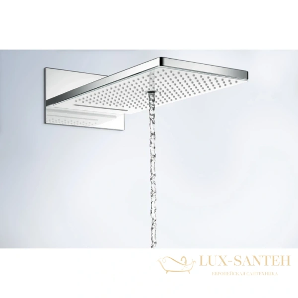 верхний душ hansgrohe rainmaker select 580 24011400 ecosmart, белый - хром