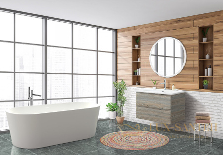 тумба под раковину belbagno albano-cer albano-cer-800-2c-so-ps 80 см подвесная, pino scania