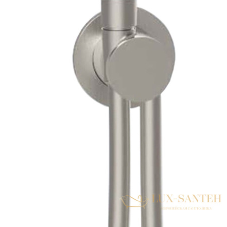 держатель ручного душа almar modular e192000.316, со шлангом и шланговым подключением, нержавеющая сталь брашированная