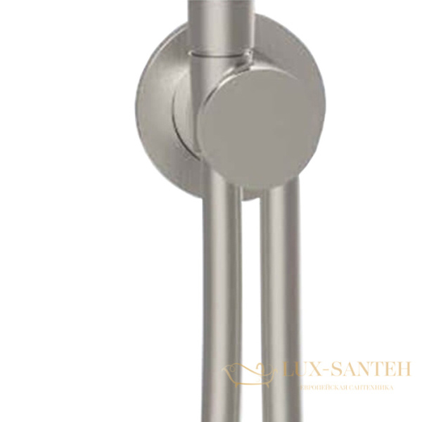 держатель ручного душа almar modular e192000.316, со шлангом и шланговым подключением, нержавеющая сталь брашированная