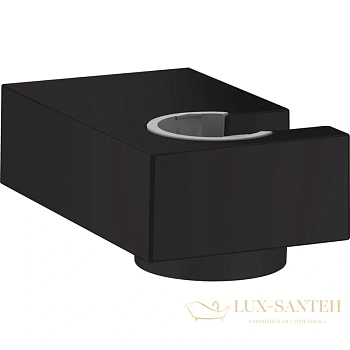 душевой держатель hansgrohe porter e 28387670 матовый черный
