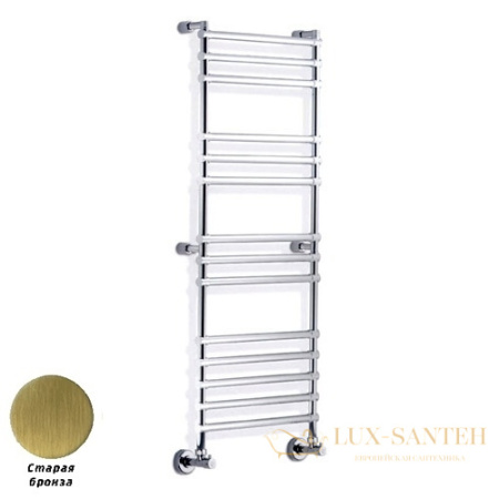 полотенцесушитель водяной margaroli sole 464-14 4644714br, высота 139 см, ширина 53 см, состаренная бронза