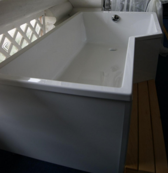 акриловая ванна jacob delafon bain douche neo e6d119r-00 150*80/60 см правосторонняя, белый