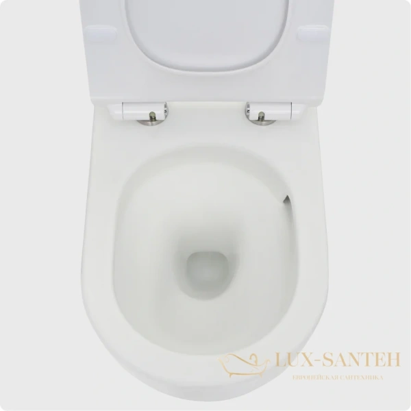 унитаз подвесной безободковый aquame aqm2010, смыв торнадо, с быстросъемным сиденьем softclose, белый глянцевый