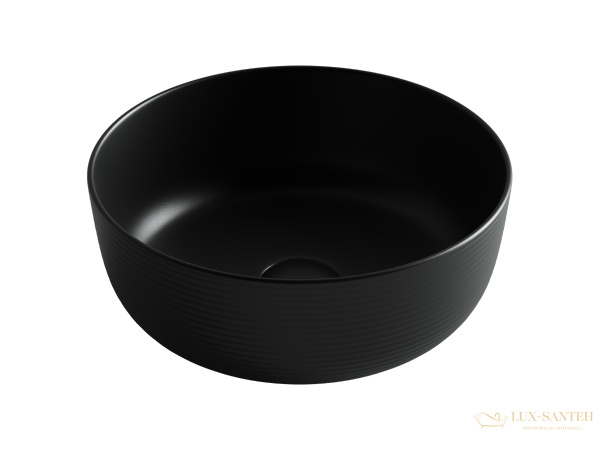 раковина накладная ceramica nova element cn6073mb, 356*356*135 мм, черный матовый