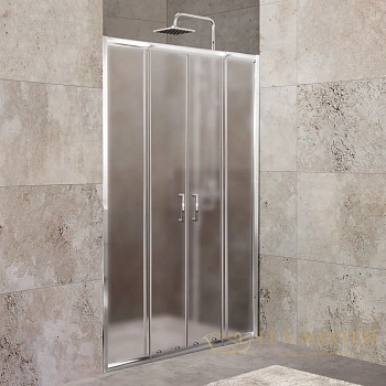душевая дверь belbagno unique unique-bf-2-150/180-p-cr 180х190 см профиль хром, стекло рифленое 
