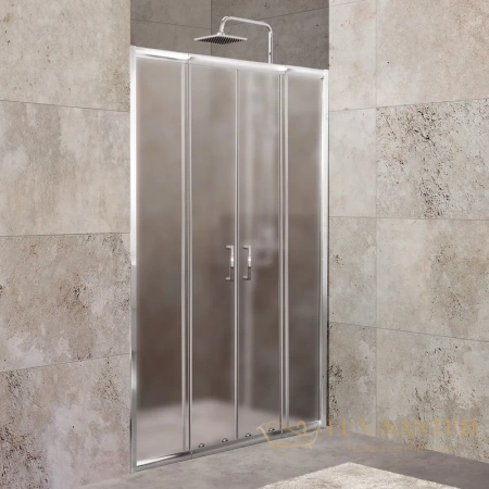 душевая дверь belbagno unique unique-bf-2-150/180-p-cr 180х190 см профиль хром, стекло рифленое 
