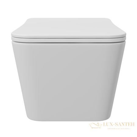 унитаз подвесной aqueduto macio, mac0110, 520*370 безободковый, сиденье с микролифтом, белый матовый