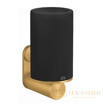 стакан gessi 316 accessories 54708.727 подвесной, brushed brass pvd/черный