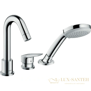 смеситель для ванны hansgrohe logis 71310000, хром
