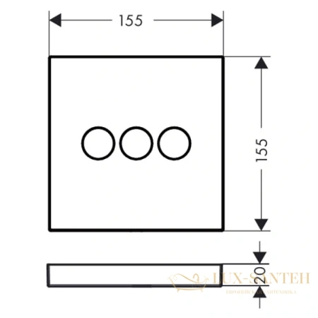 переключатель потоков hansgrohe showerselect trio/quattro 15764000 на три потребителя
