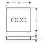 переключатель потоков hansgrohe showerselect trio/quattro 15764000 на три потребителя