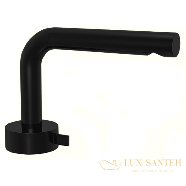 смеситель для раковины, fantini af/21, 27 p5 a004wf, 1 отв., без донного клапана, излив 155мм, matt gun metal pvd