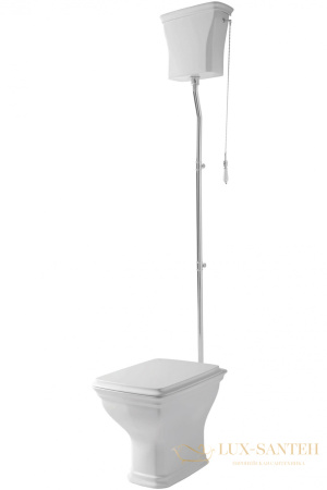 бачок для унитаза artceram civitas cic006 01 00 высокий, белый глянцевый