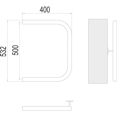 полотенцесушитель водяной terminus п-образный 4620768881459 50x40