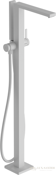 смеситель для ванны напольный hansgrohe tecturis e 73445700, белый матовый