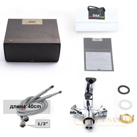 смеситель для раковины d&k hessen.grimm da1382101, хром